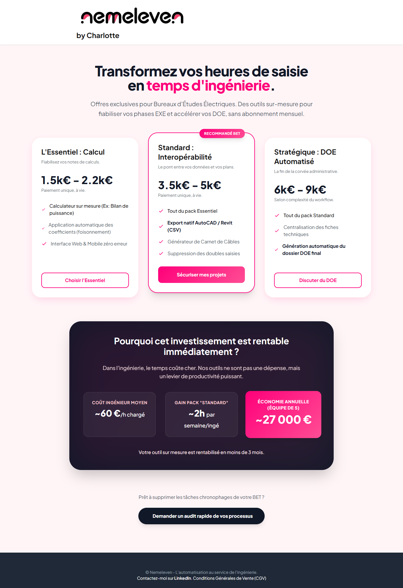 Offres Bureau d'études